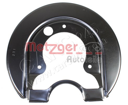 Splash Panel, brake disc METZGER 6115206