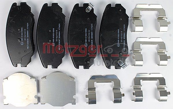 Brake Pad Set, disc brake METZGER 1170291 2