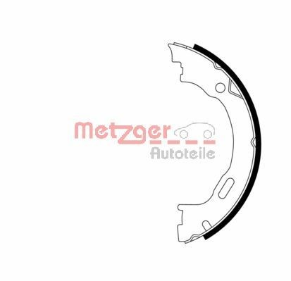 Brake Shoe Set, parking brake METZGER MG 954
