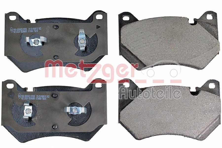 Brake Pad Set, disc brake METZGER 1170969 2