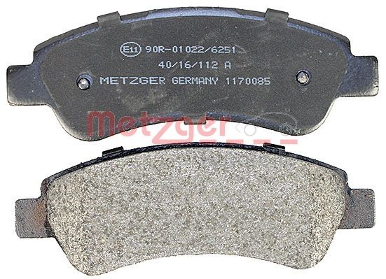 Brake Pad Set, disc brake METZGER 1170085 3