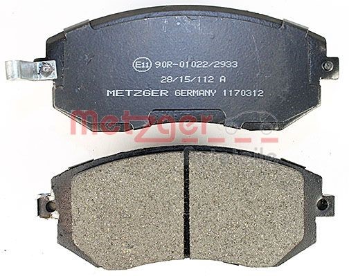 Brake Pad Set, disc brake METZGER 1170312 3