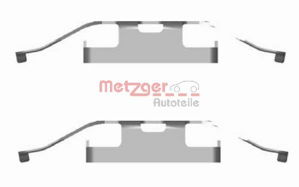 Accessory Kit, disc brake pad METZGER 109-1682