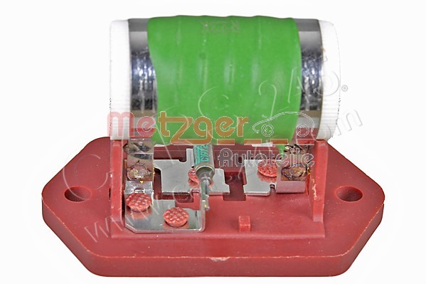 Series resistor, electric motor (radiator fan) METZGER 0917358