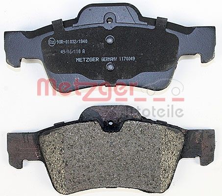Brake Pad Set, disc brake METZGER 1170049 4
