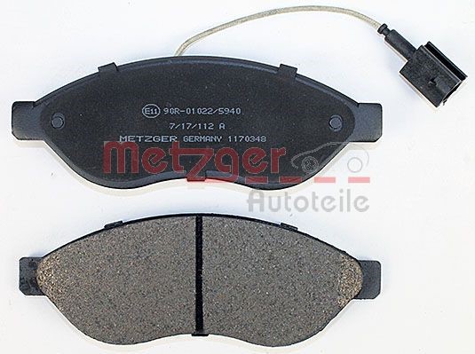 Brake Pad Set, disc brake METZGER 1170348 3