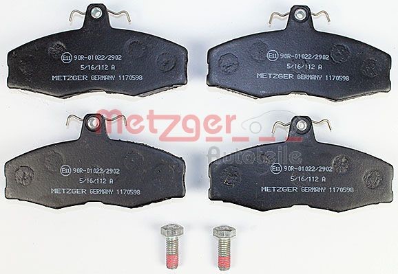 Brake Pad Set, disc brake METZGER 1170598 2