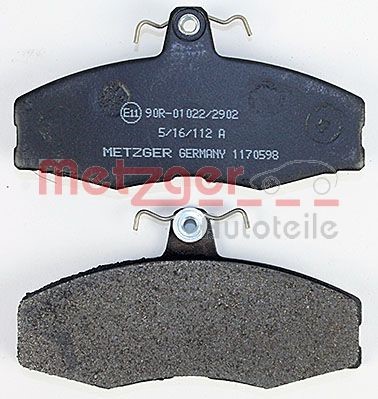 Brake Pad Set, disc brake METZGER 1170598 3