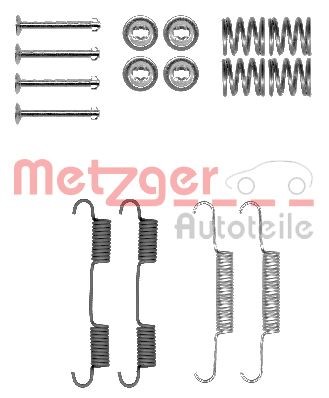Accessory Kit, parking brake shoes METZGER 105-0896