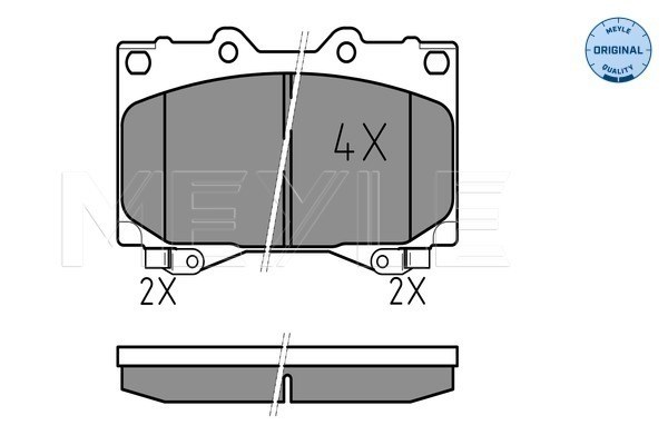 Brake Pad Set, disc brake MEYLE 0252352415/W