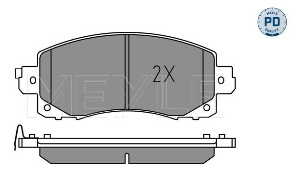 Brake Pad Set, disc brake MEYLE 0252220117/PD 2
