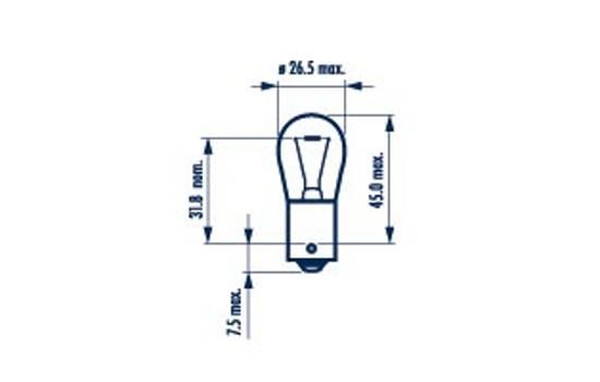 Bulb, reverse light NARVA 17643
