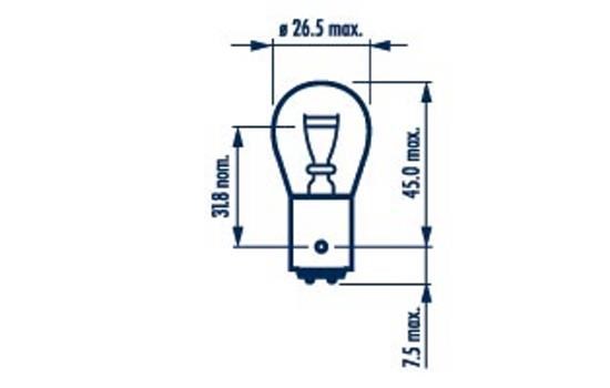 Bulb, rear fog light NARVA 178814000 2