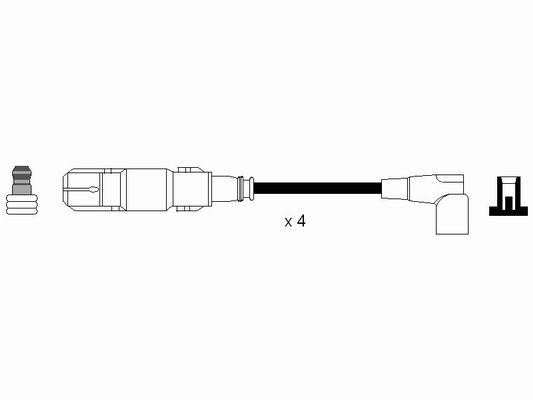 Ignition Cable Kit NGK 7303 2