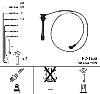 Ignition Cable Kit NGK 2899