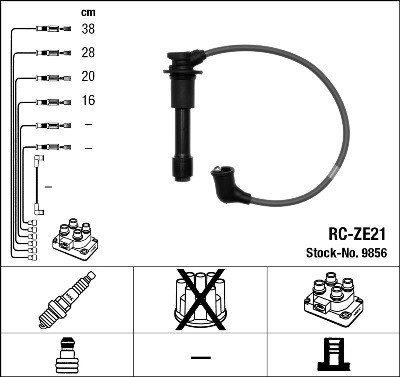 Ignition Cable Kit NGK 9856
