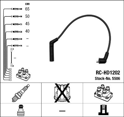 Ignition Cable Kit NGK 5506