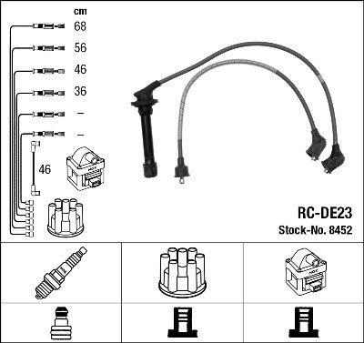 Ignition Cable Kit NGK 8452