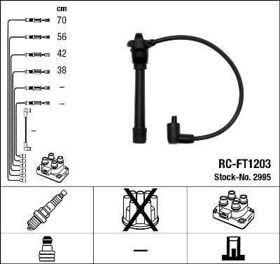 Ignition Cable Kit NGK 2995