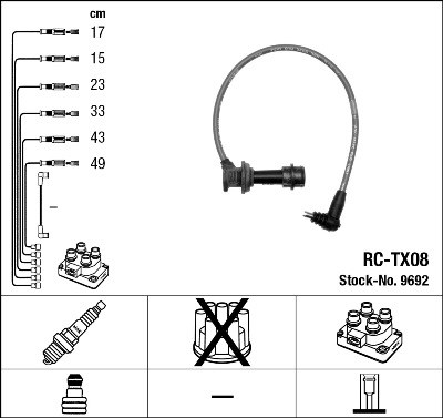 Ignition Cable Kit NGK 9692
