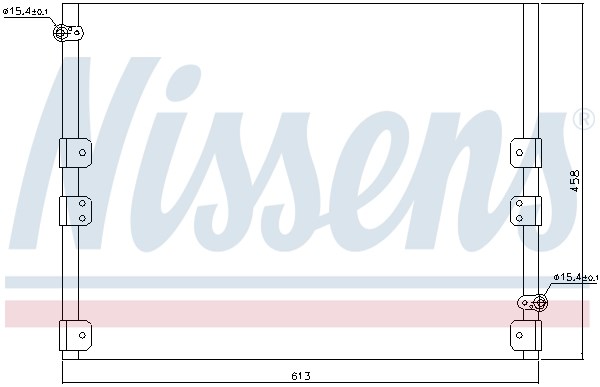 Condenser, air conditioning NISSENS 94512 6
