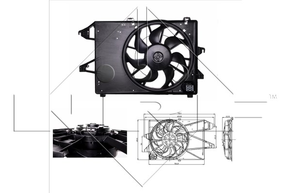 Fan, engine cooling NRF 47005