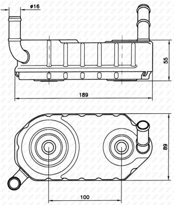 Oil Cooler, automatic transmission NRF 31004A 5