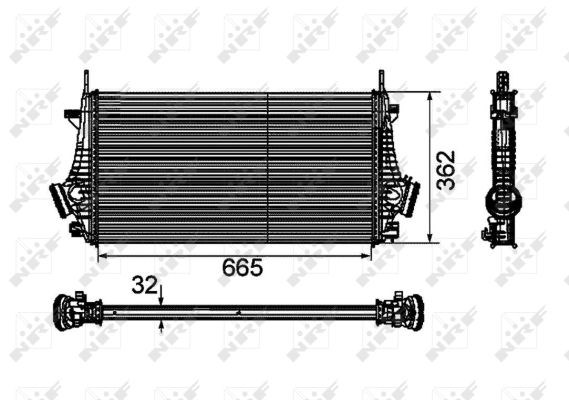 Charge Air Cooler NRF 30796 5