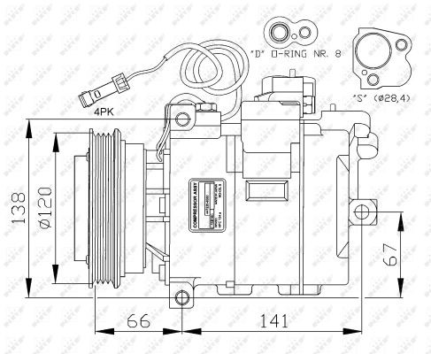 Compressor, air conditioning NRF 32104G 5