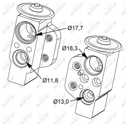 Expansion Valve, air conditioning NRF 38476 5
