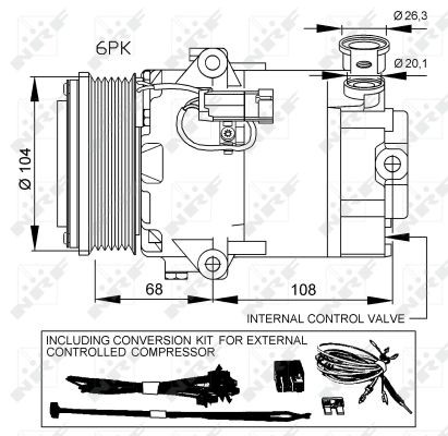 Compressor, air conditioning NRF 32428 5