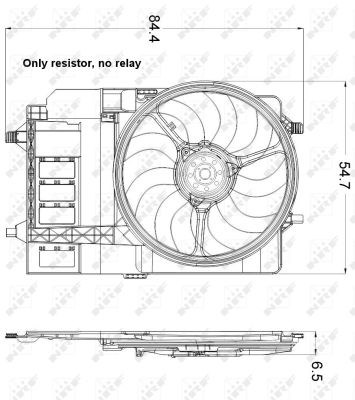 Fan, engine cooling NRF 47301 5