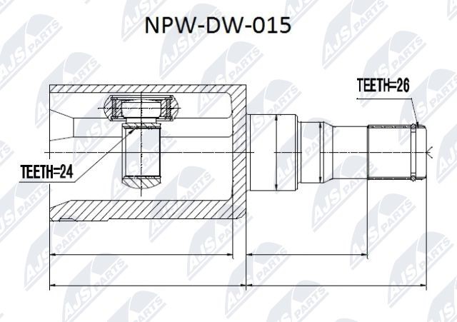 Joint Kit, drive shaft NTY NPW-DW-015