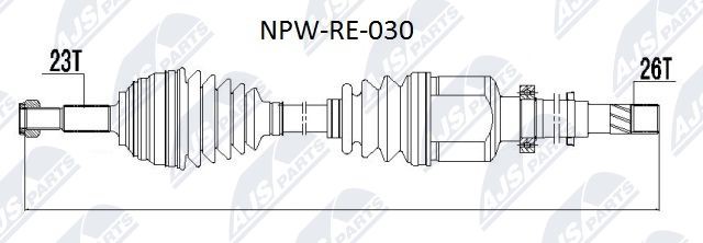 Drive Shaft NTY NPW-RE-030
