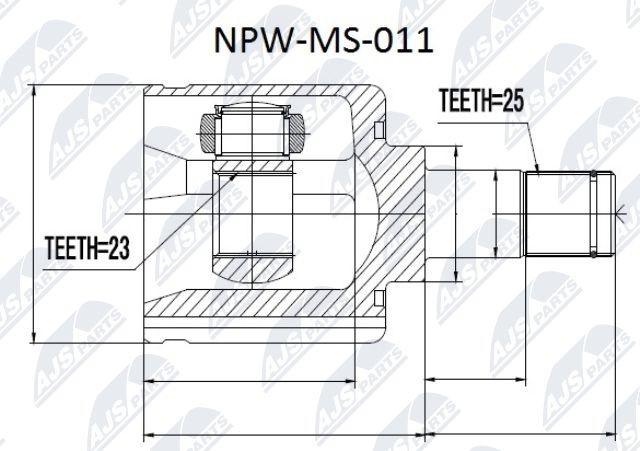 Joint Kit, drive shaft NTY NPW-MS-011