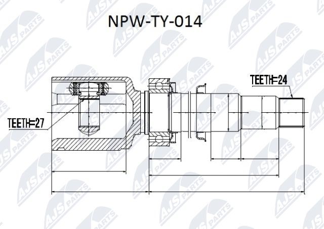 Joint Kit, drive shaft NTY NPW-TY-014