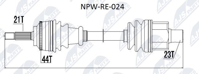 Drive Shaft NTY NPW-RE-024