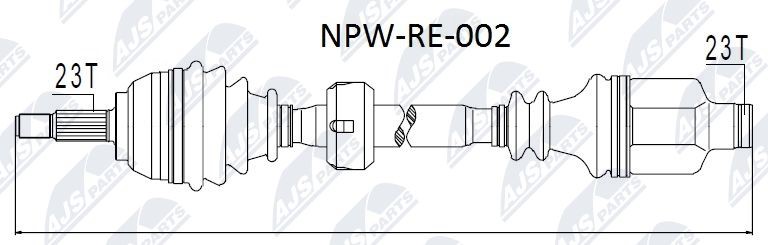 Drive Shaft NTY NPW-RE-002