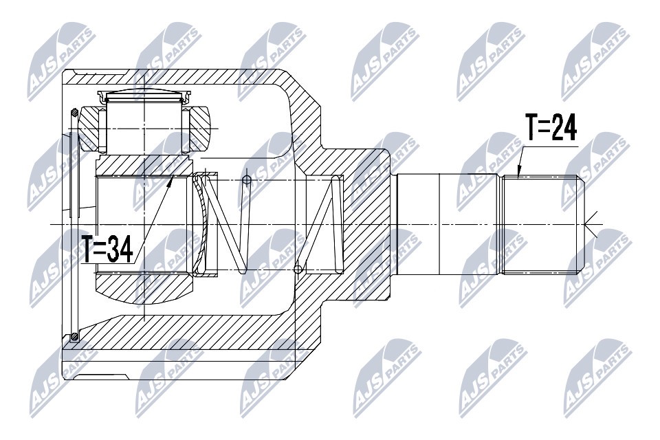 Joint Kit, drive shaft NTY NPW-PE-022