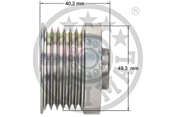 Alternator Freewheel Clutch OPTIMAL F5-1059 3