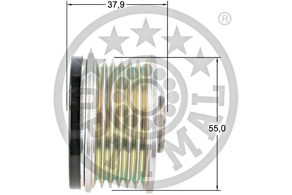 Alternator Freewheel Clutch OPTIMAL F5-1196 3