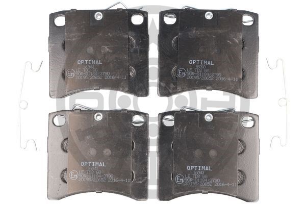 Brake Pad Set, disc brake OPTIMAL 9760