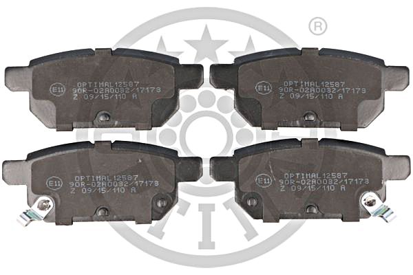 Brake Pad Set, disc brake OPTIMAL BP-12587
