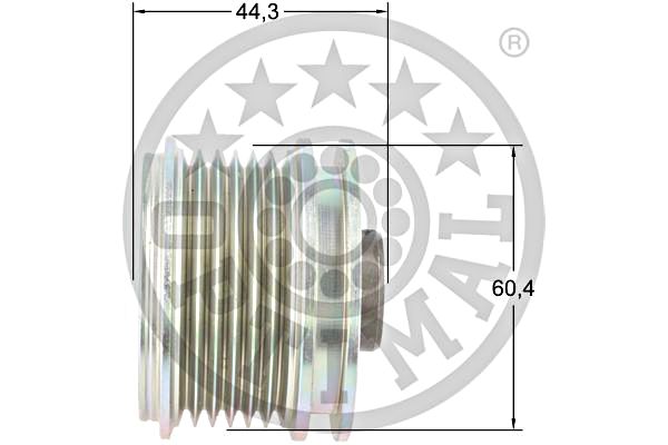 Alternator Freewheel Clutch OPTIMAL F5-1195 3