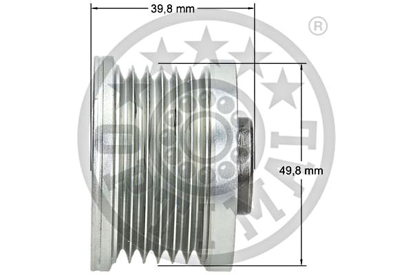 Alternator Freewheel Clutch OPTIMAL F5-1127 3