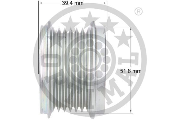 Alternator Freewheel Clutch OPTIMAL F5-1105 3