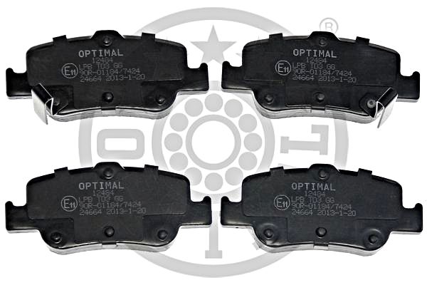 Brake Pad Set, disc brake OPTIMAL BP-12484