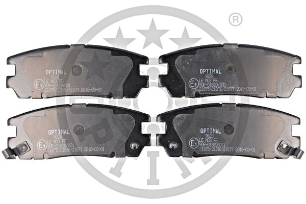 Brake Pad Set, disc brake OPTIMAL BP-09828