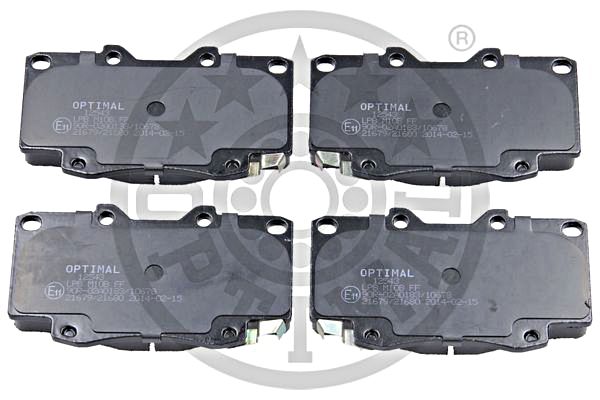 Brake Pad Set, disc brake OPTIMAL BP-12543