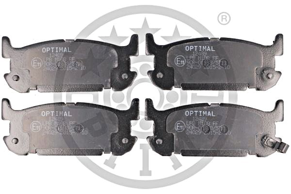 Brake Pad Set, disc brake OPTIMAL BP-12489